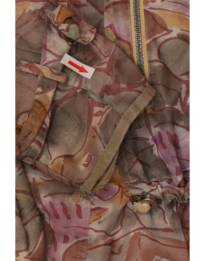 Vintage Womens Windbreaker Jacket UK 20 2XL Multicoloured Floral