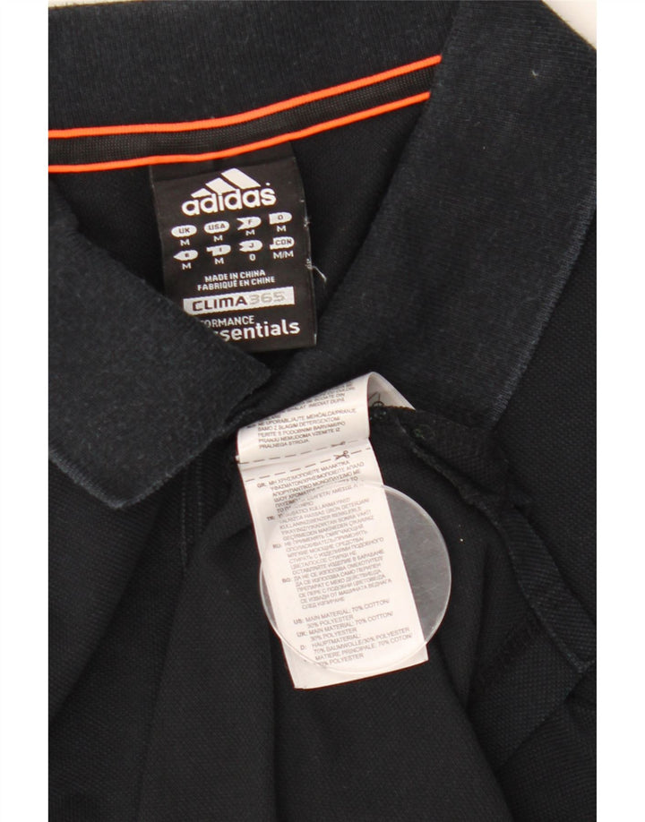 Adidas Mens Clima 365 Polo Shirt Medium Navy Blue Cotton