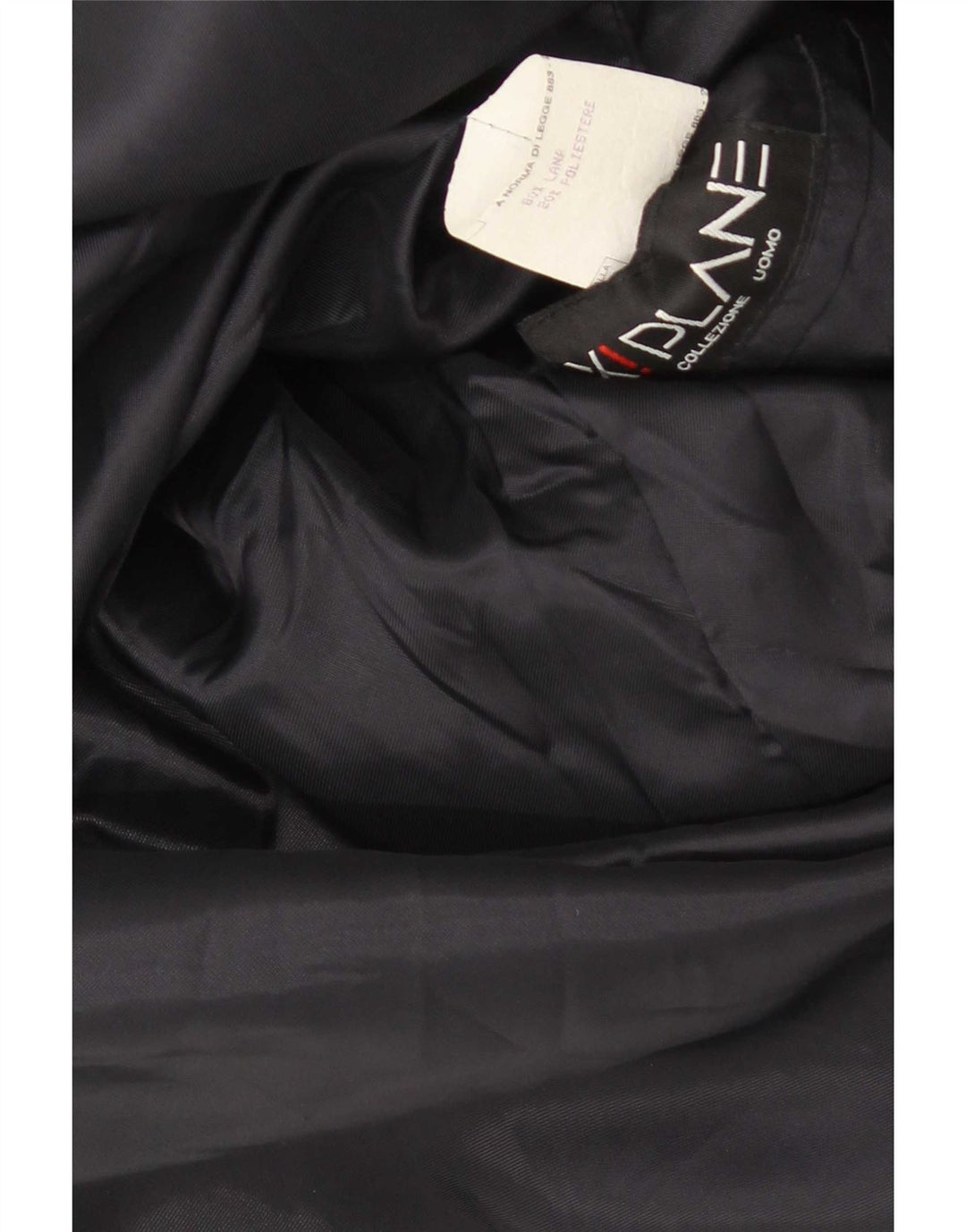 Vintage Mens Overcoat IT 52 XL Black Wool