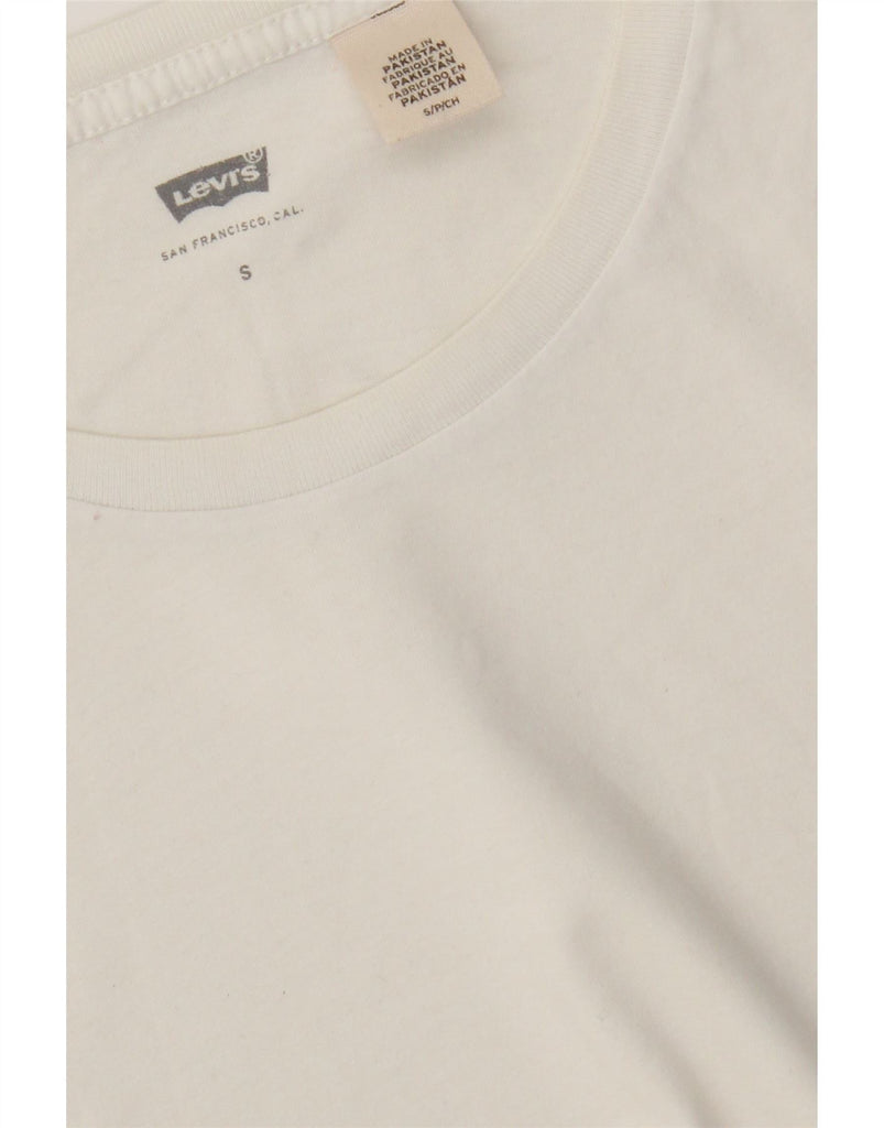 LEVI'S Mens T-Shirt Top Small White Vintage Levi's and Second-Hand Levi's from Messina Hembry 