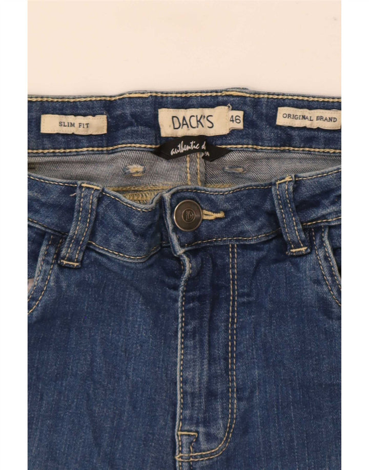 Dack's Mens Slim Jeans IT 46 Small W30 L29 Blue