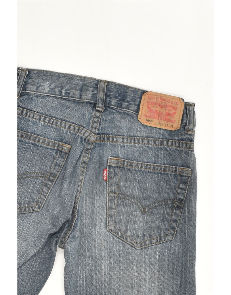 LEVI'S Boys 505 Regular Straight Jeans 11-12 Years W24 L26 Blue Cotton | Vintage Levi's | Thrift | Second-Hand Levi's | Used Clothing | Messina Hembry 