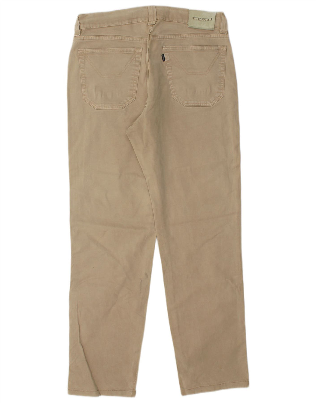 JECKERSON Mens Straight Jeans W33 L30  Beige Cotton
