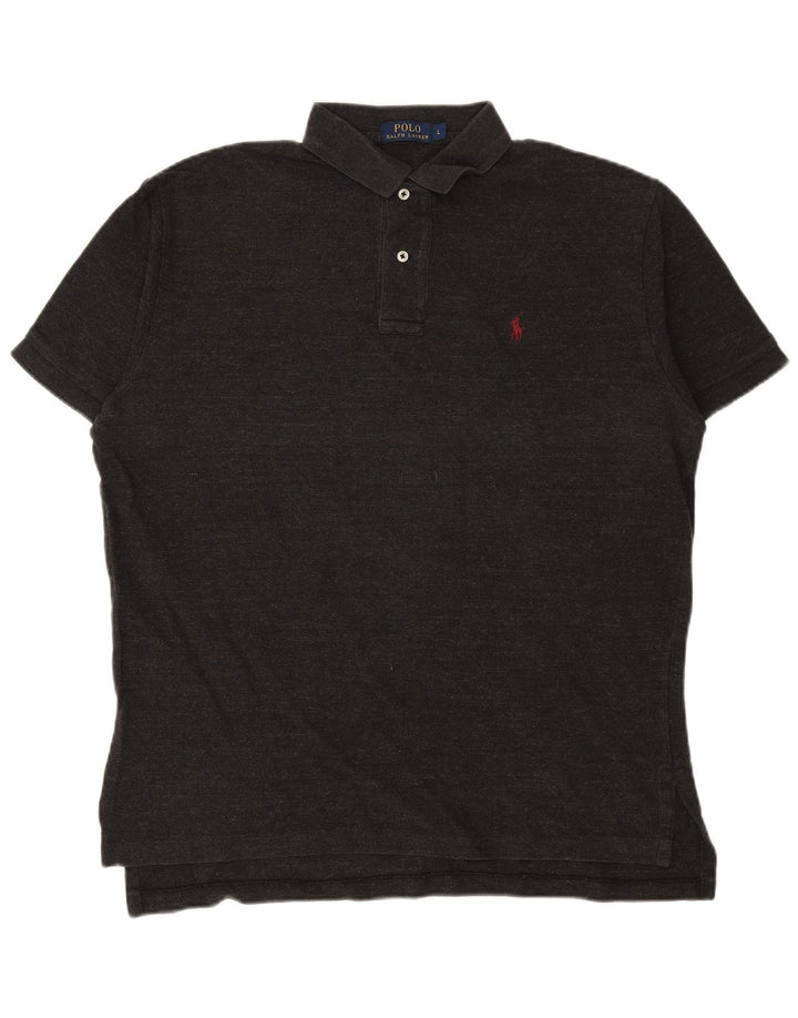 POLO RALPH LAUREN Mens Polo Shirt Large Grey