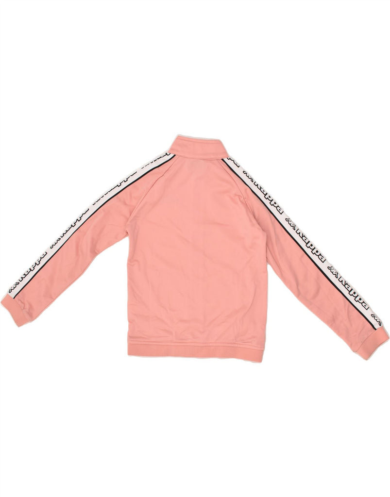 KAPPA Girls Graphic Tracksuit Top Jacket 9-10 Years Pink Polyester | Vintage Kappa | Thrift | Second-Hand Kappa | Used Clothing | Messina Hembry 