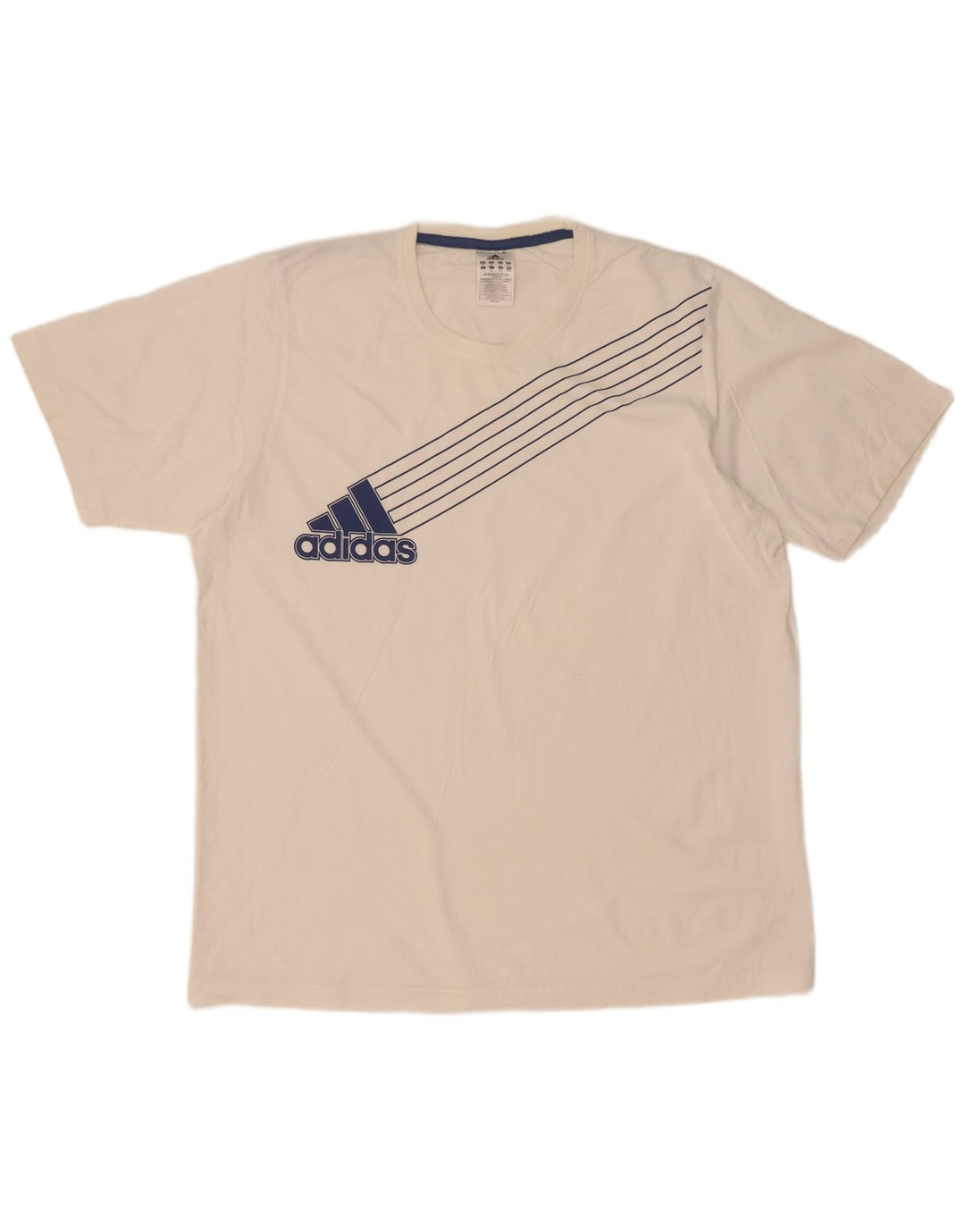 Adidas Mens Graphic T-Shirt Top XL White