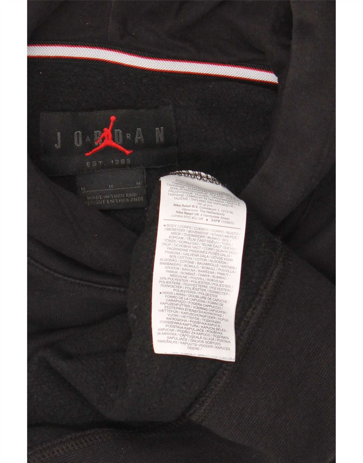 Jordan Mens Graphic Hoodie Jumper Medium Black Cotton