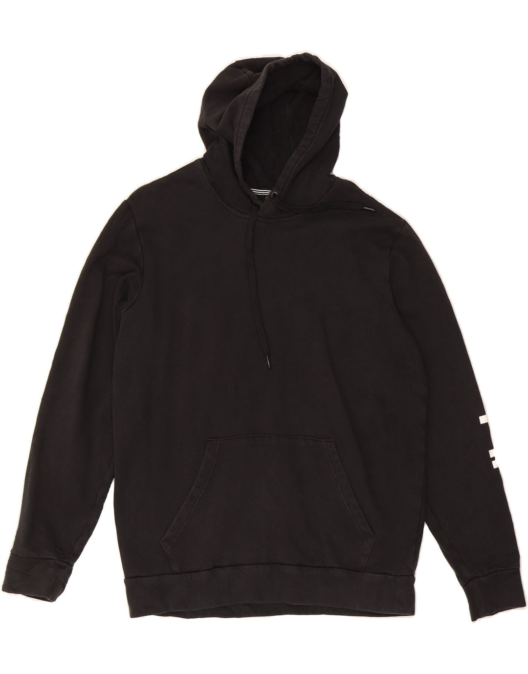 ADIDAS Mens Graphic Hoodie Jumper Medium Black Cotton Vintage Adidas and Second-Hand Adidas from Messina Hembry 