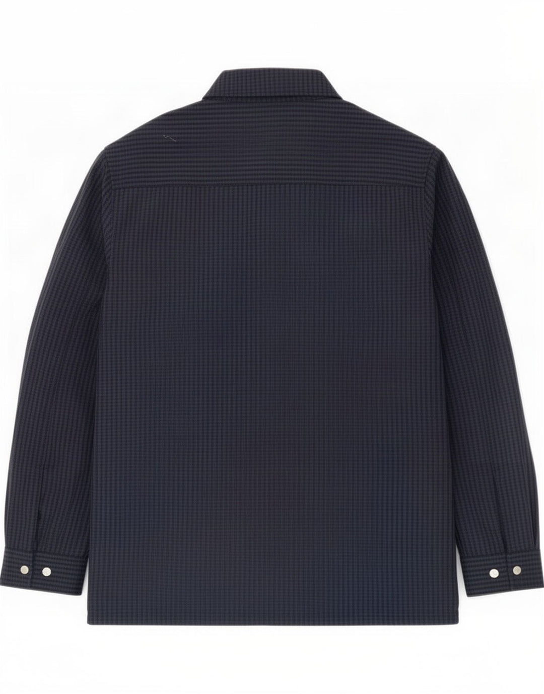 Cos Mens Relaxed Bomber Jacket UK 38 Medium Navy Blue Gingham Wool