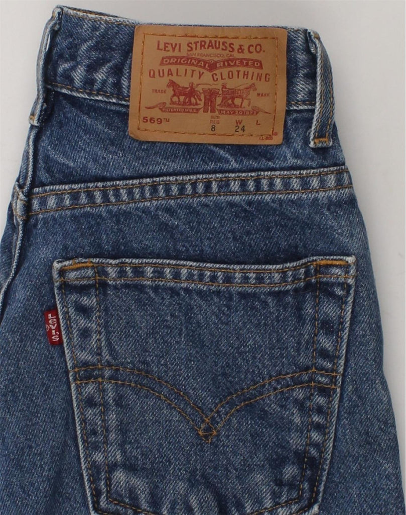 LEVI'S Boys 569 Straight Jeans 7-8 Years W24 L21 Blue Cotton | Vintage Levi's | Thrift | Second-Hand Levi's | Used Clothing | Messina Hembry 