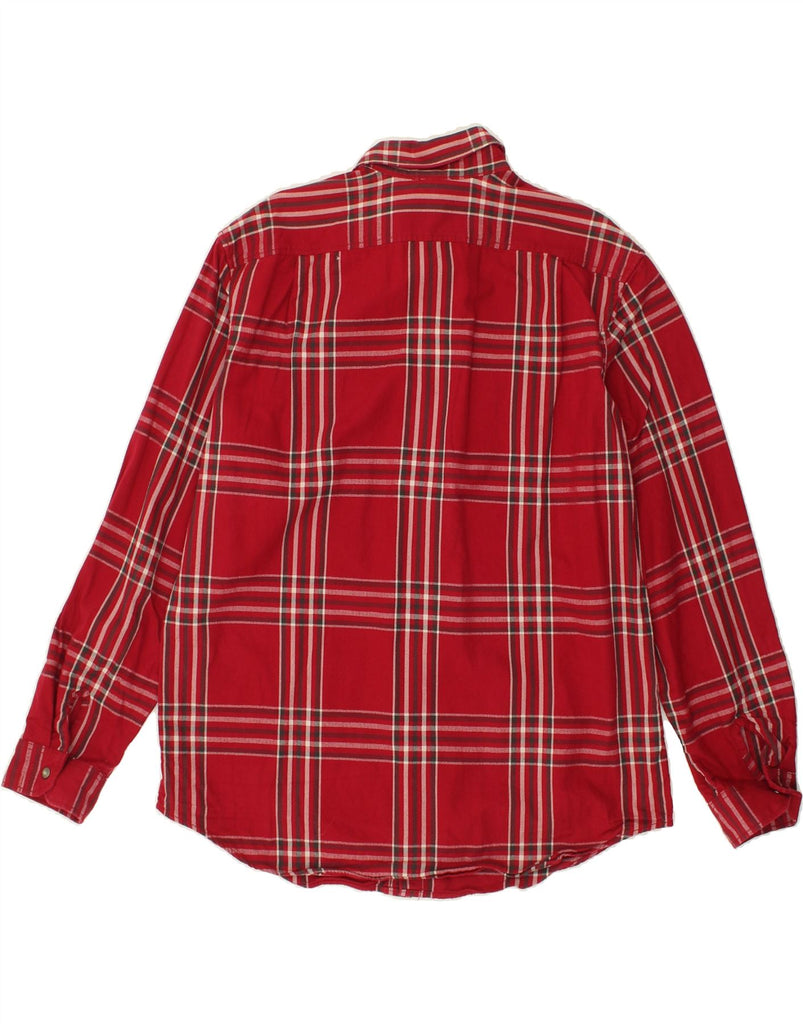 EDDIE BAUER Mens Classic Fit Shirt Large Red Check Cotton | Vintage Eddie Bauer | Thrift | Second-Hand Eddie Bauer | Used Clothing | Messina Hembry 