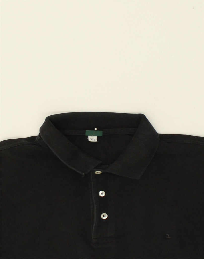 INVICTA Mens Polo Shirt 2XL Black Cotton | Vintage Invicta | Thrift | Second-Hand Invicta | Used Clothing | Messina Hembry 