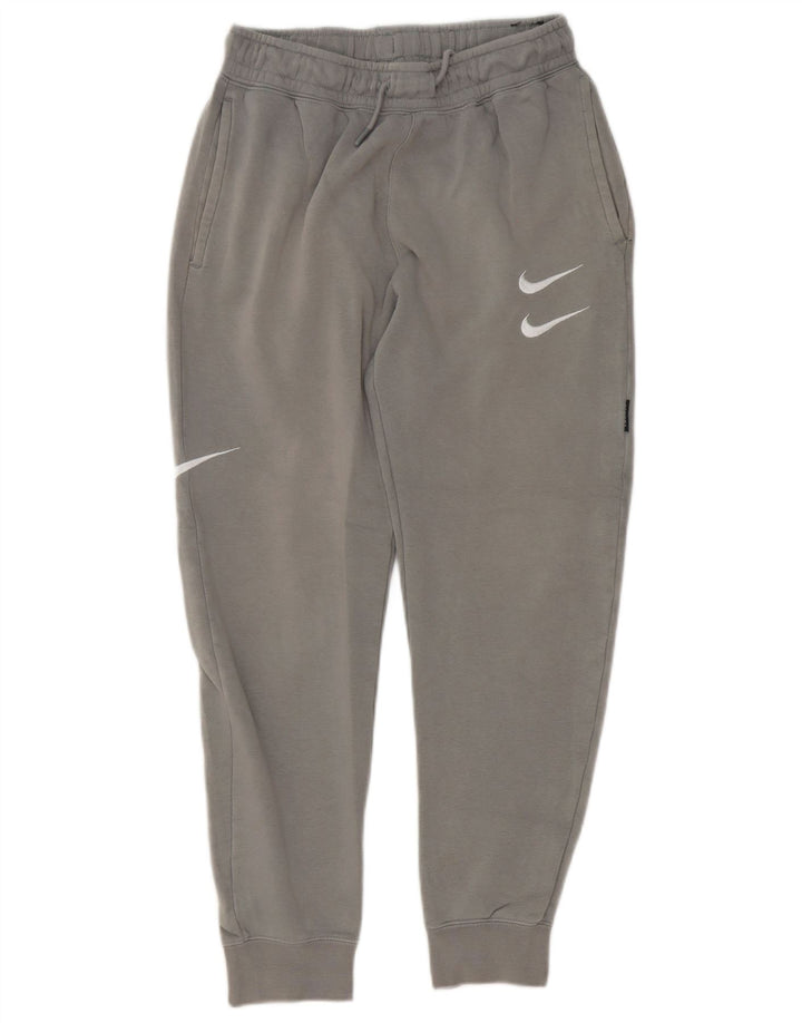 Nike Mens Graphic Tracksuit Trousers Joggers Small Grey Cotton