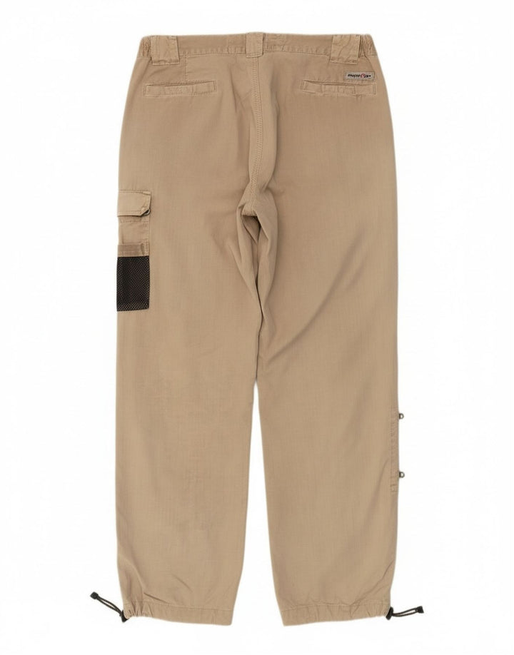 Murphy & Nye Mens Joggers Cargo Trousers W36 L30 Beige Cotton