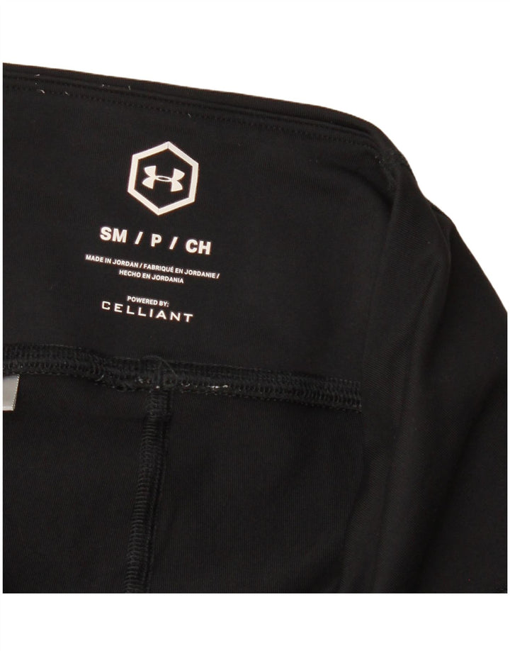 UNDER ARMOUR Womens Leggings UK 8 Small  Black
