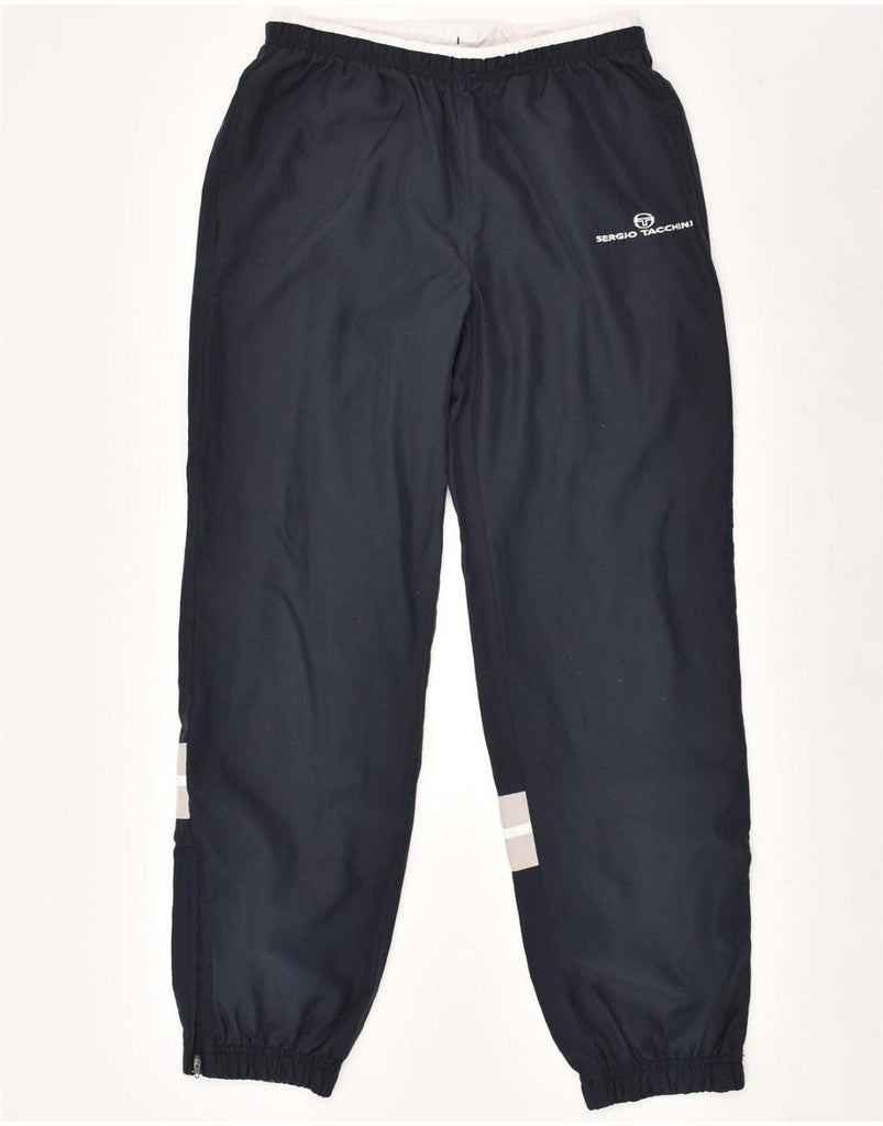 SERGIO TACCHINI Womens Tracksuit Trousers Joggers IT 42 Medium Navy Blue Vintage Sergio Tacchini and Second-Hand Sergio Tacchini from Messina Hembry 