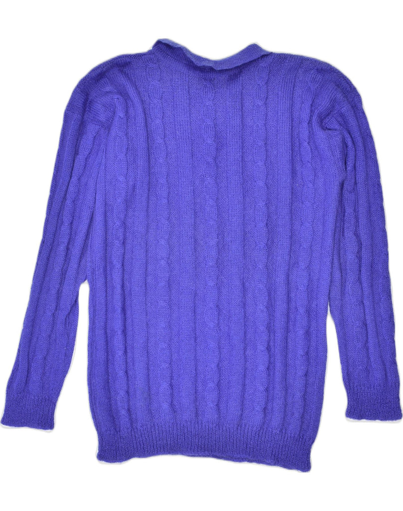 VINTAGE Womens Polo Neck Jumper Sweater UK 18 XL Purple | Vintage | Thrift | Second-Hand | Used Clothing | Messina Hembry 