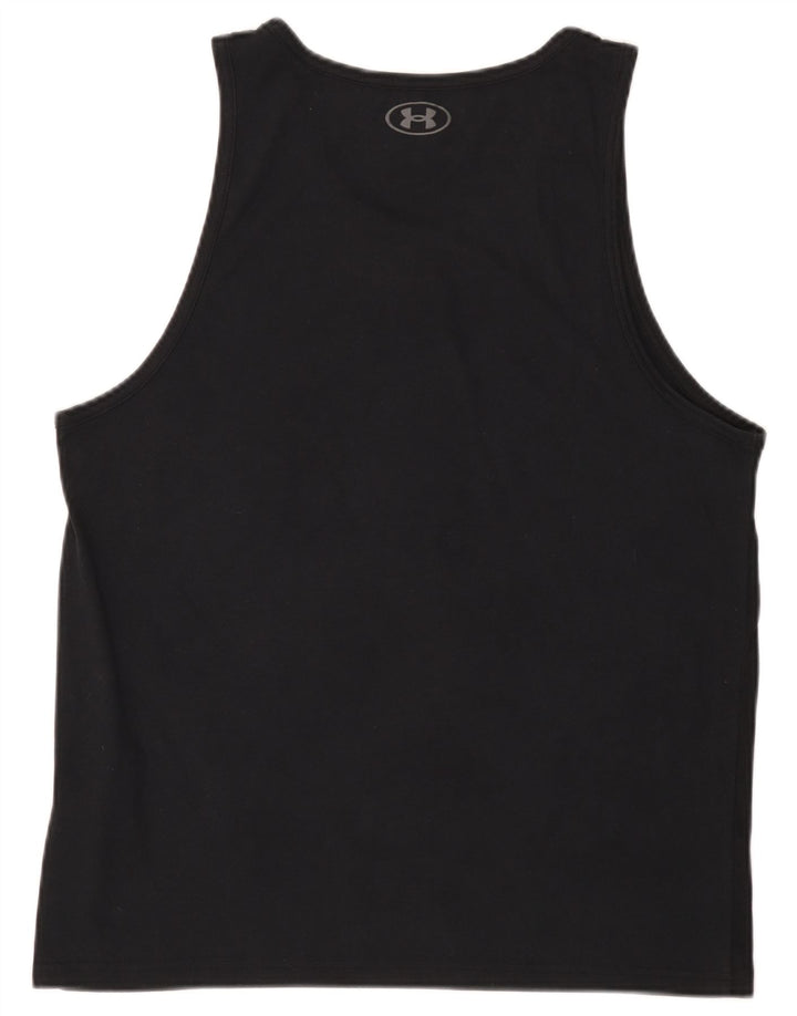 Under Armour Mens Graphic Vest Top Large Black Cotton