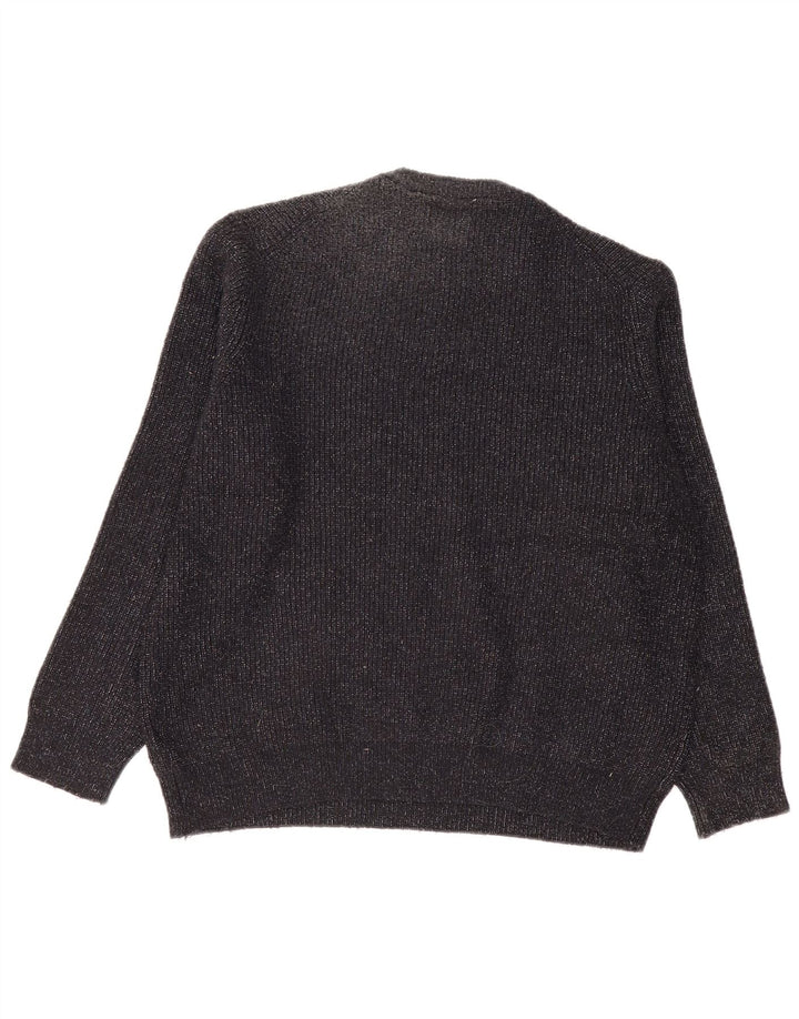 Marks & Spencer Mens Crew Neck Jumper Sweater XL Navy Blue Flecked