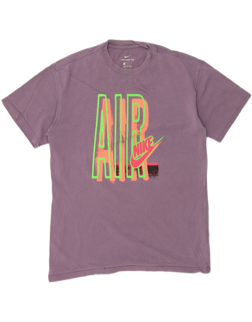 NIKE Mens Graphic T-Shirt Top Medium Purple Cotton Vintage Nike and Second-Hand Nike from Messina Hembry 