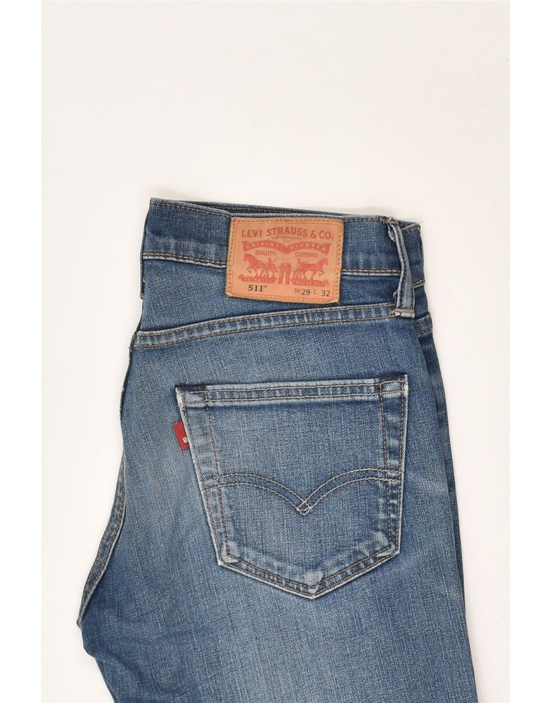 LEVI'S Womens 511 Slim Jeans W29 L32 Blue Cotton | Vintage Levi's | Thrift | Second-Hand Levi's | Used Clothing | Messina Hembry 