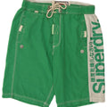Superdry Mens Graphic Swimming Shorts XL Green Colourblock Polyester