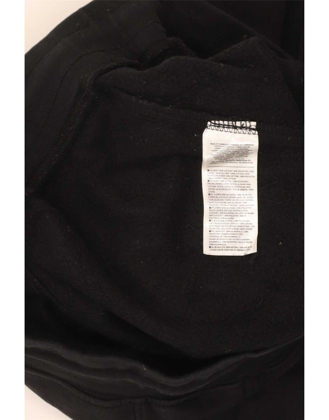 Nike Mens Graphic Tracksuit Trousers Joggers Large Black Cotton