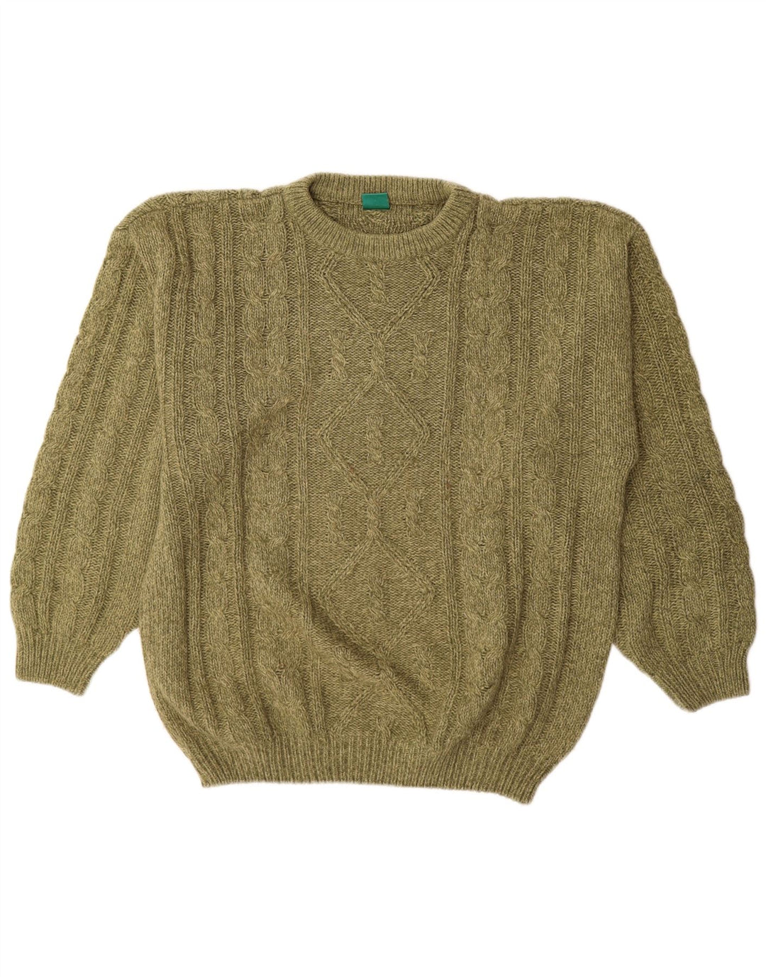Canda Mens Crew Neck Jumper Sweater Large Green Acrylic