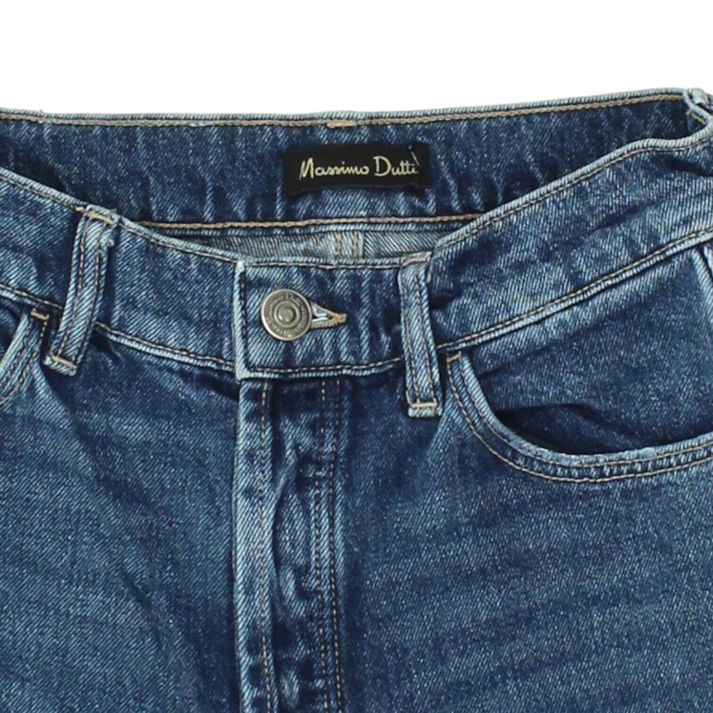 Massimo Dutti Womens Blue High Waisted Jeans | Vintage High End Designer Denim | Vintage Messina Hembry | Thrift | Second-Hand Messina Hembry | Used Clothing | Messina Hembry 