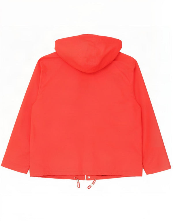 Diadora Mens Hooded Utility Jacket UK 42 XL Red Cotton