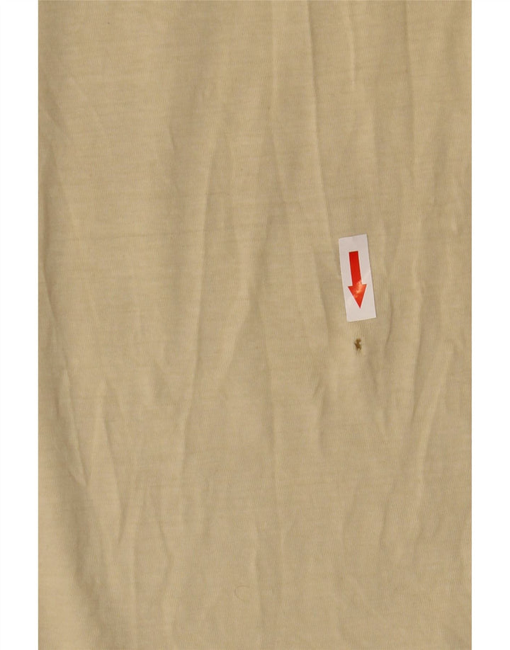 French Connection Mens T-Shirt Top XL Beige Cotton