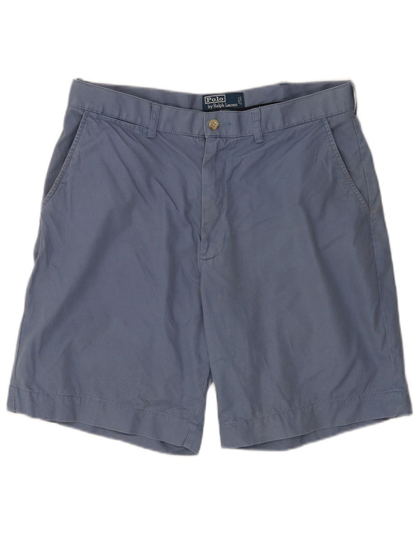 Polo Ralph Lauren Mens Chino Shorts W34 Large Navy Blue Cotton