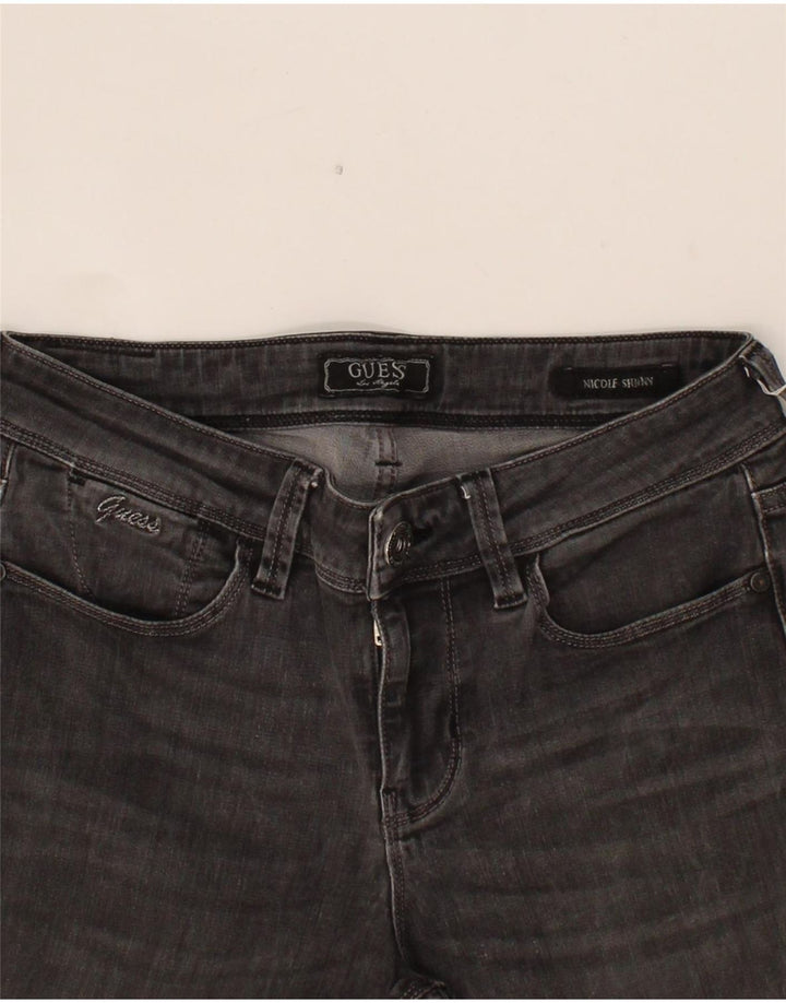 GUESS Womens Nicole Skinny Jeans W28 L27 Grey Vintage Guess and Second-Hand Guess from Messina Hembry 