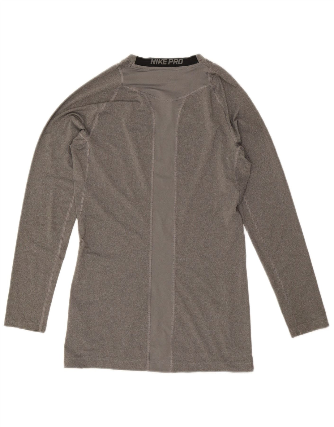 Nike Mens Dri Fit Top Long Sleeve Medium Grey Colourblock Polyester