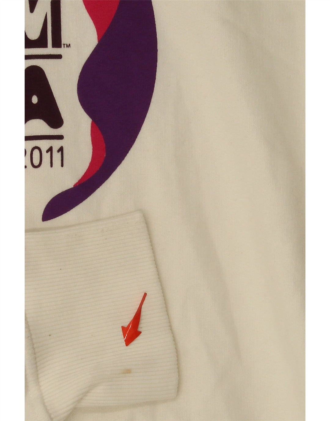 REPLAY Mens Graphic Hoodie Jumper Large White Cotton Vintage Replay and Second-Hand Replay from Messina Hembry 