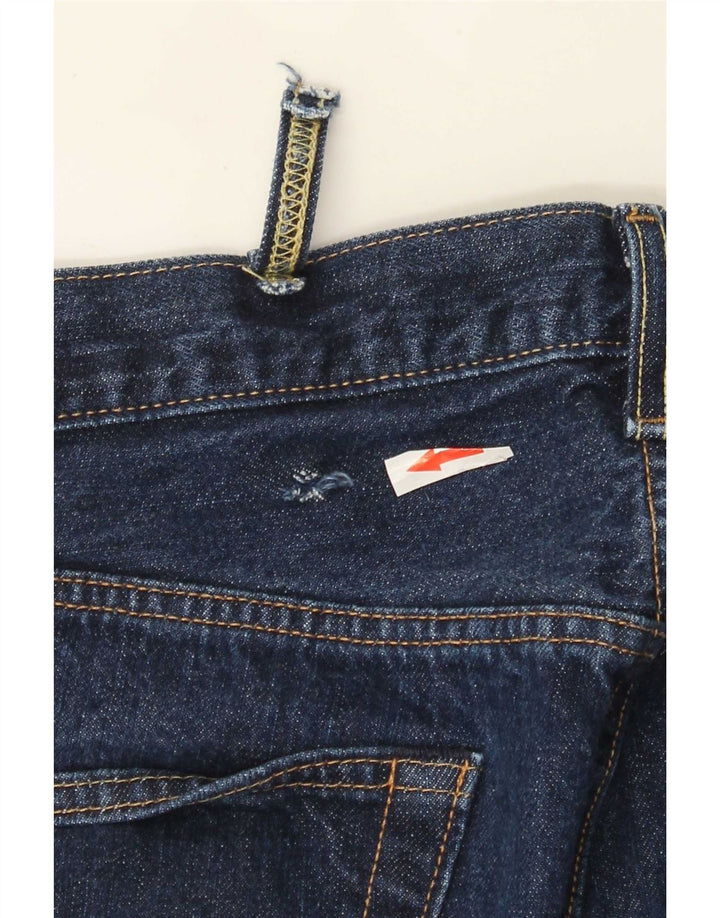 Levi's Mens 501 Straight Jeans W38 L30 Navy Blue Cotton