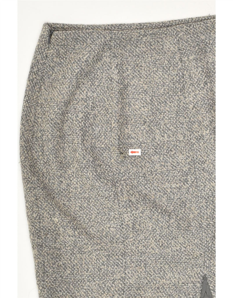 HOBBS Womens Straight Skirt UK 14 Large W32 Grey Flecked Polyester | Vintage Hobbs | Thrift | Second-Hand Hobbs | Used Clothing | Messina Hembry 