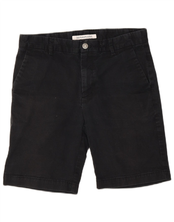 Calvin Klein Mens Chino Shorts W30 Medium  Navy Blue Cotton