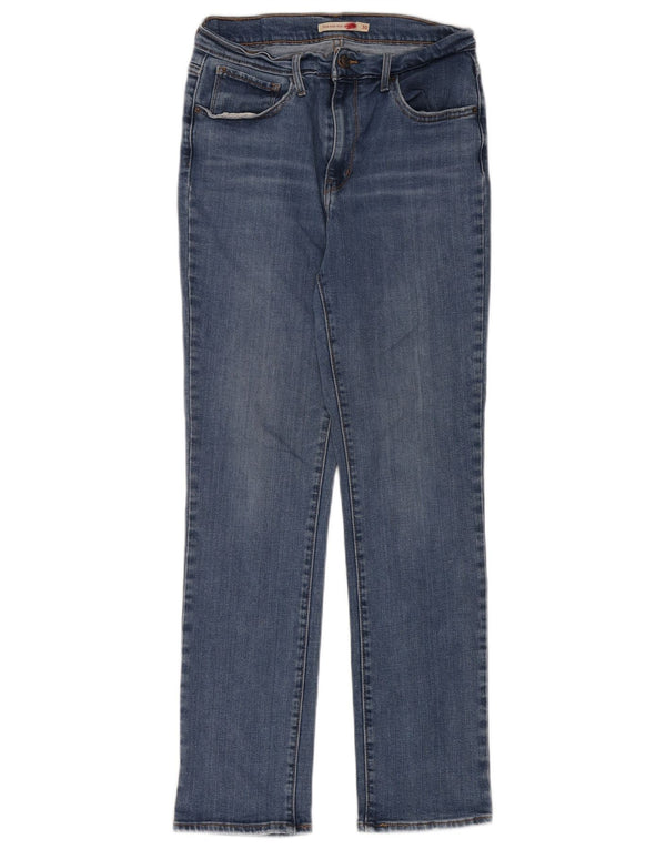 Levi's Womens 724 High Rise Straight Jeans W30 L28 Blue