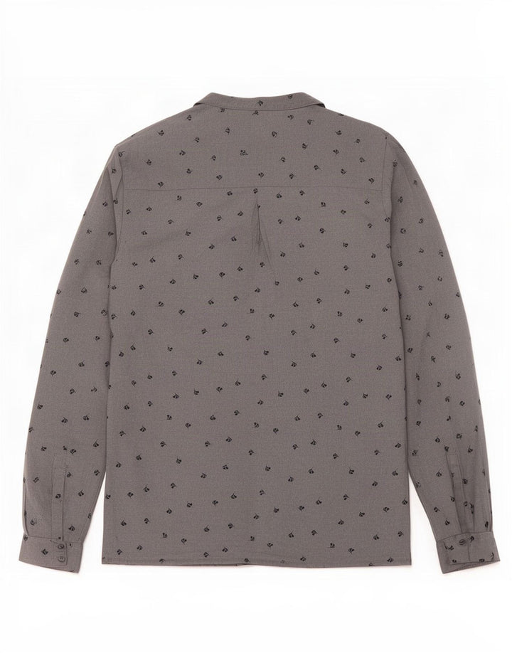 Rohan Womens Shirt Blouse UK 10 Small Grey Floral Polyester
