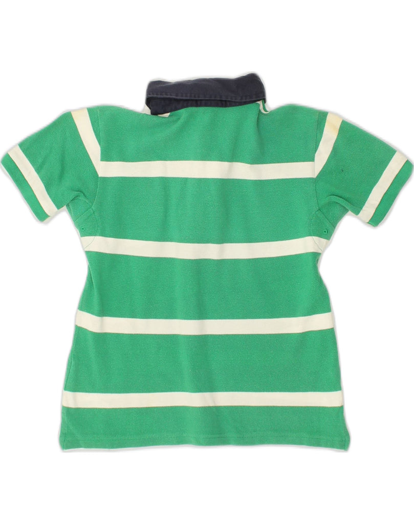 POLO RALPH LAUREN Boys Polo Shirt 6-7 Years Green Striped Cotton | Vintage Polo Ralph Lauren | Thrift | Second-Hand Polo Ralph Lauren | Used Clothing | Messina Hembry 