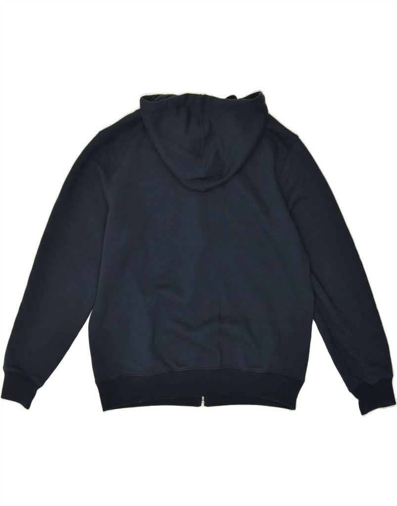 FARAH Womens Zip Hoodie Sweater UK 16 Large Navy Blue Cotton | Vintage Farah | Thrift | Second-Hand Farah | Used Clothing | Messina Hembry 