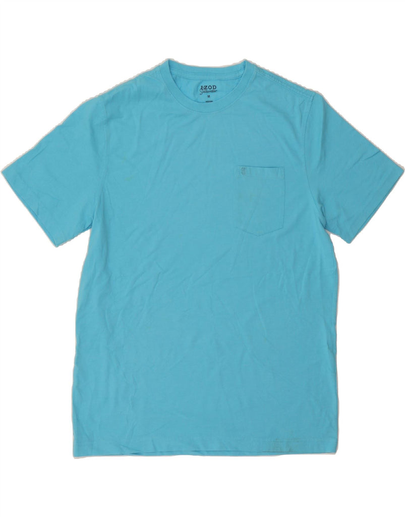 IZOD Mens Salt Water T-Shirt Top Medium Blue Cotton Vintage Izod and Second-Hand Izod from Messina Hembry 