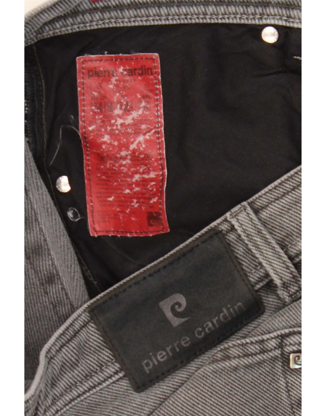 Pierre Cardin Mens Straight Jeans W38 L27 Grey Cotton