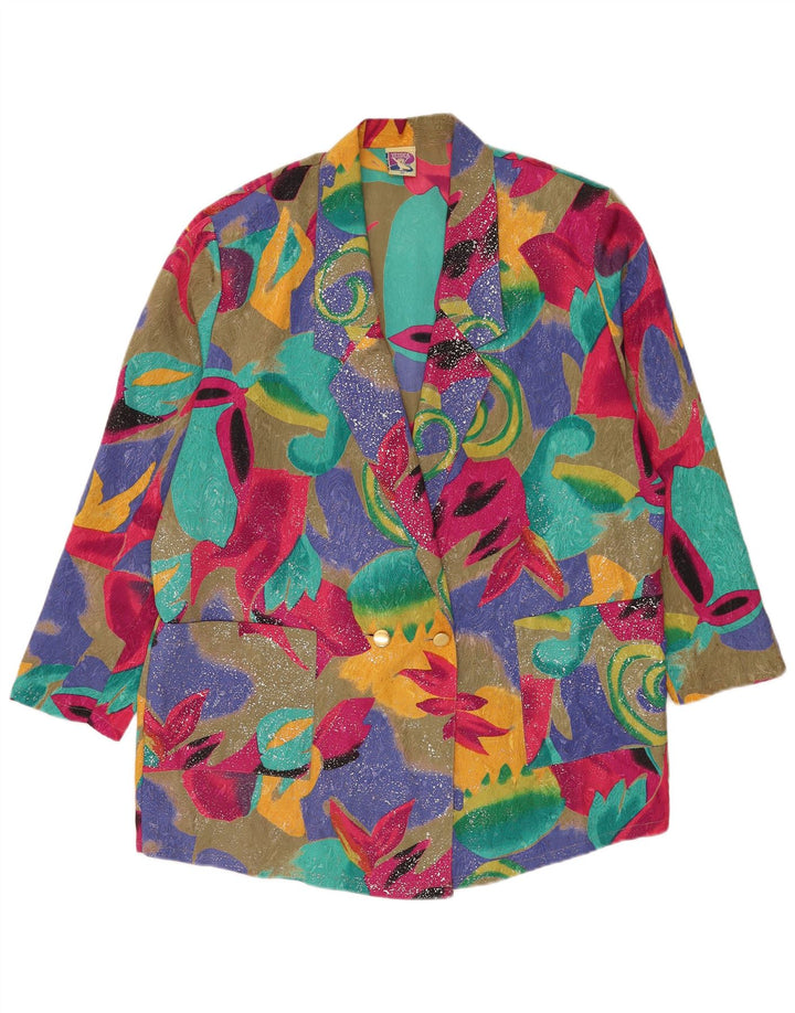 Yessica Womens Oversized Blazer Jacket EU 46 XL Multicoloured Geometric