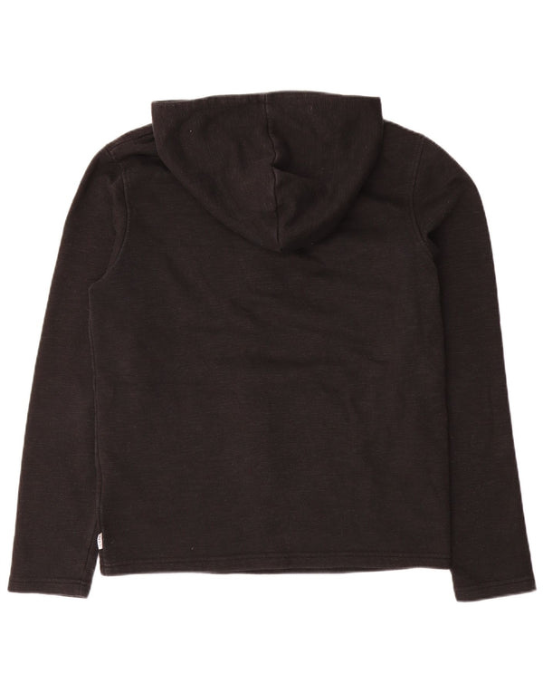Jack & Jones Mens Zip Neck Hoodie Jumper Small Grey Polyester