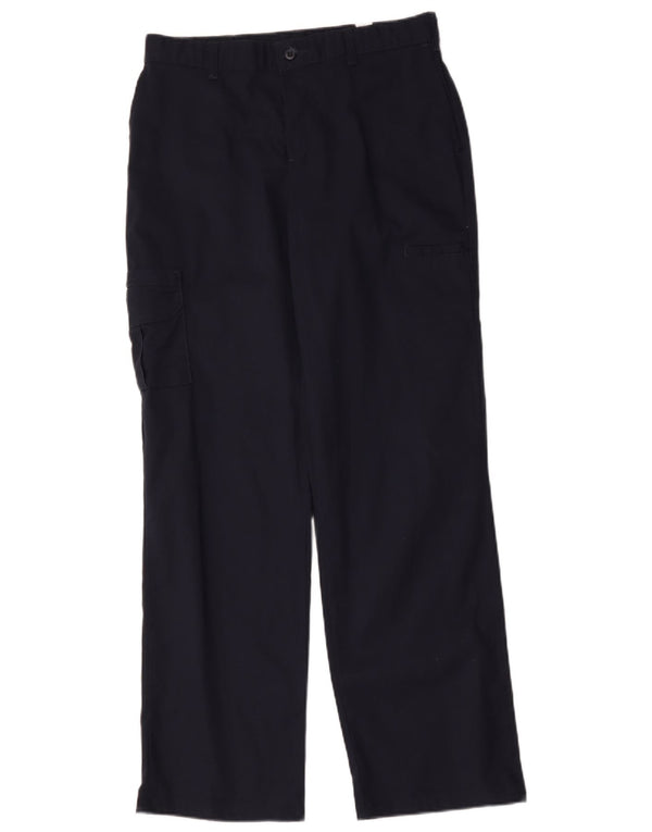 Dickies Womens Straight Cargo Trousers W32 L32 Navy Blue