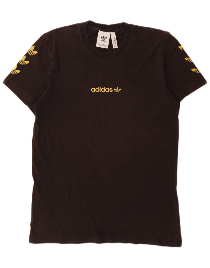 Adidas Mens Graphic T-Shirt Top Medium Black