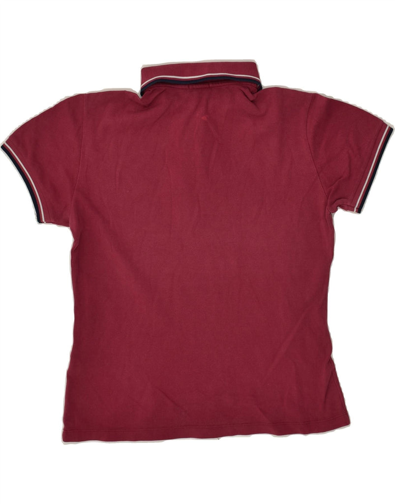 FRED PERRY Womens Polo Shirt UK 18 XL Burgundy | Vintage Fred Perry | Thrift | Second-Hand Fred Perry | Used Clothing | Messina Hembry 