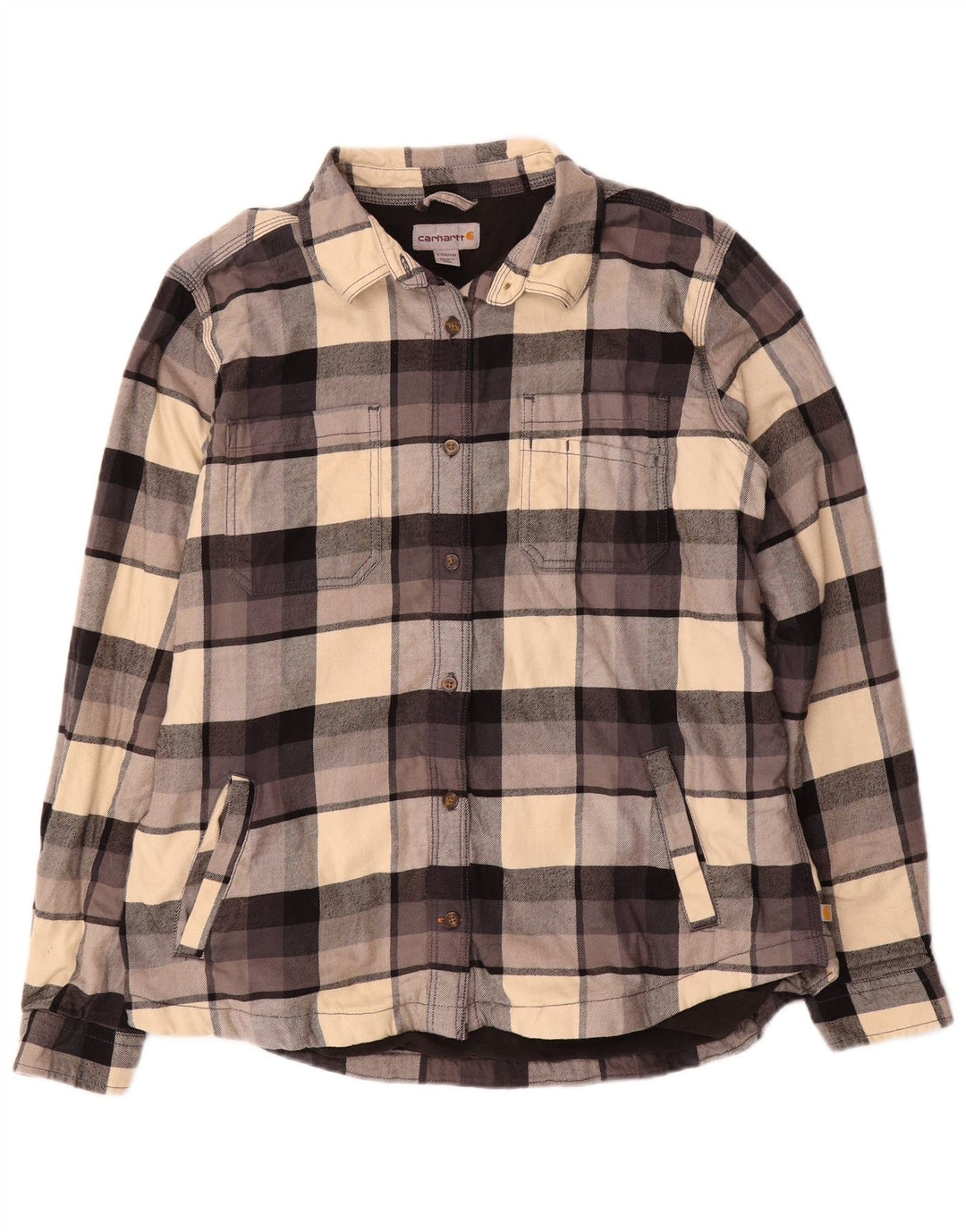 Carhartt Womens Lumberjack Flannel Shirt US 12/14 Large Multicoloured Check